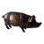 Vintage Large Bronze Piggy Bank For Sale