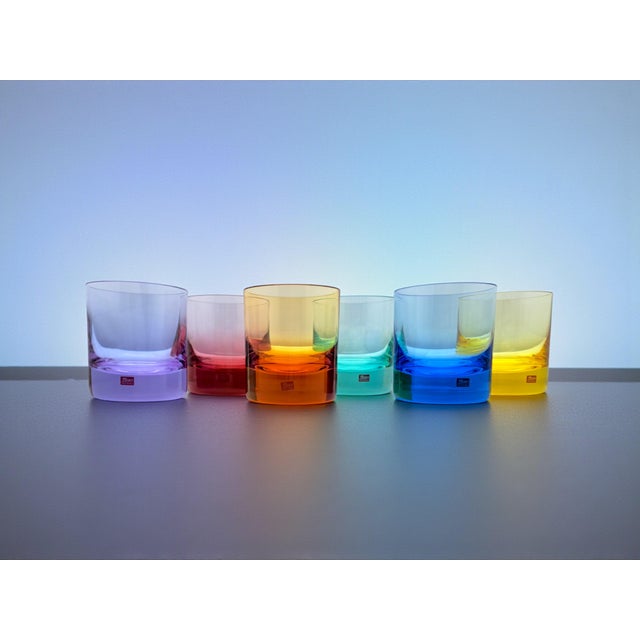 Moser Colored Crystal Whiskey Glasses, 1970s, Set of 6 For Sale - Image 16 of 17