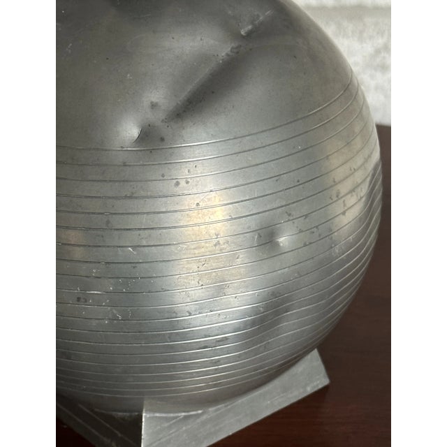 Just Andersen 1940s Gab Sweden Table Lamp, Pewter For Sale - Image 4 of 7