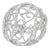 1970s 18K White Gold Diamond Filigree Scroll Band Ring Estate, Size 6.75 For Sale