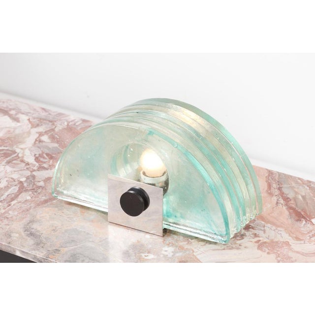 Green Table Lamp Glass from Galotti & Radice, Italy, 1950s For Sale - Image 8 of 12