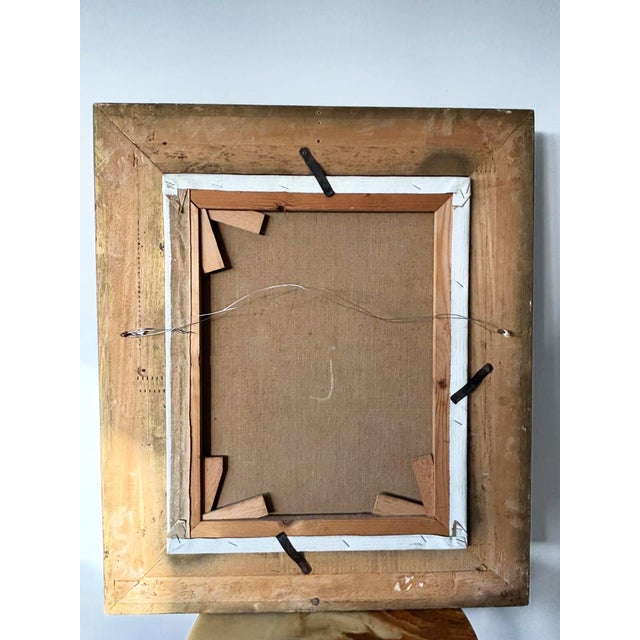 Pink Dress Lady, 1920s, Oil on Canvas & Linen For Sale - Image 11 of 13