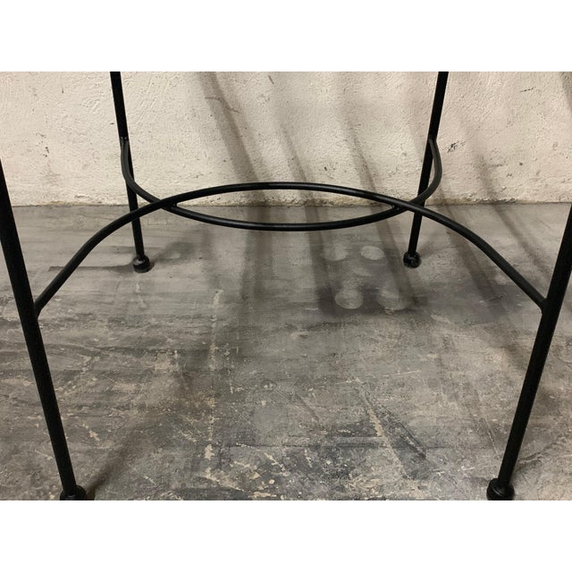 Garden armchairs in black wrought iron Handmade. Dining armchairs.