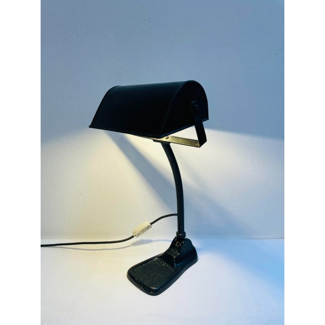Vintage Metal Workshop Lamp, 1920s, in Good conditions. Designed 1920 to 1949 European Plug (up to 250V).The wiring of...