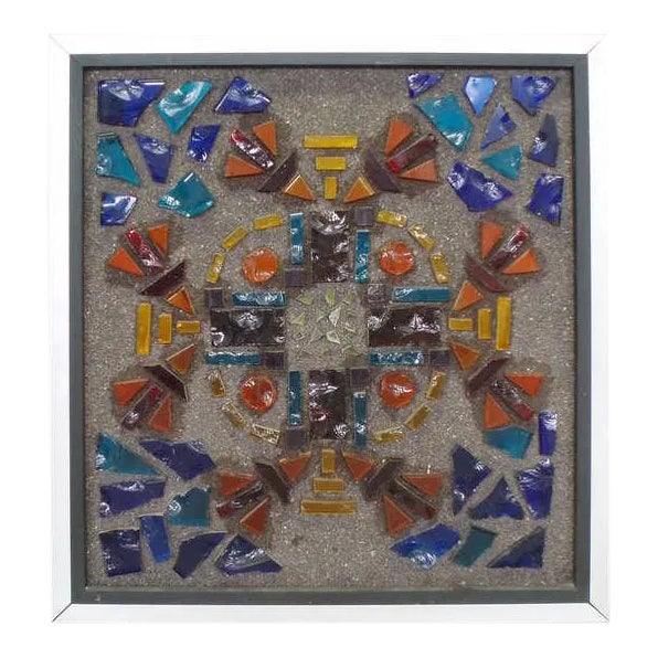 Back Lit Brutal Look Resin Wall Sculpture For Sale