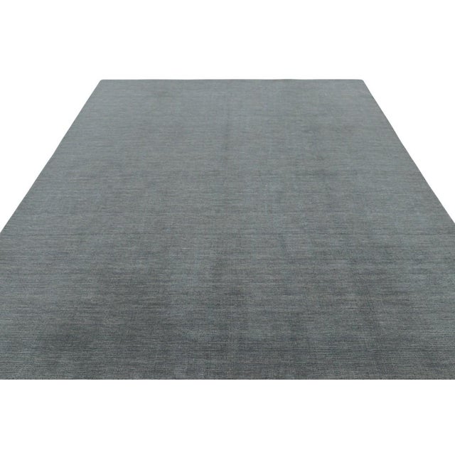 2010s Rug & Kilim’s Modern Textural Rug in Gray Tones & Striae For Sale - Image 5 of 8
