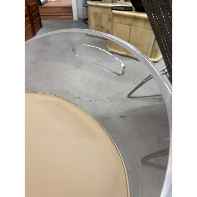 Set of 3 Charles Hollis Jones for Hill Manufacturing in Lucite & Chrome For Sale - Image 9 of 13
