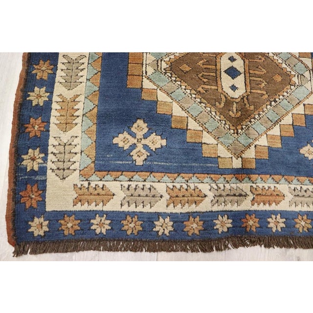 Vintage Turkish Hand Knotted Rug, 1950s For Sale - Image 13 of 17