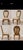 Vintage Set of 4 Carved French Louis XV Style Dining Chairs With Claw Feet & Damask Upholstery For Sale - Image 4 of 4