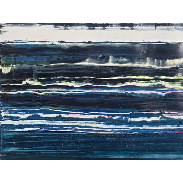 Pacific Ocean / Palisades No. 2 — Original Abstract Seascape by Diane Grant | Neutral Color Palette | Color Field For Sale - Image 6 of 9