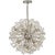 Dickinson Medium Chandelier in Polished Nickel with Clear Glass and Cream Pearls Designer: kate spade new york Fixture...