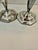 Pair of Unweighted Antique Woodside Sterling Co. Hexagonal Candlesticks .925 For Sale - Image 6 of 11