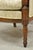 Late 19th Century 19th C. French Louis XVI Neoclassical Style Walnut Bergere Club Lounge Arm Chair For Sale - Image 5 of 12
