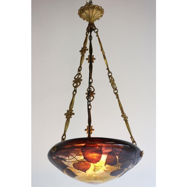 Art Nouveau Chandelier by Daumnancy & A. Petitot, 1910s For Sale - Image 12 of 18