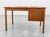 Apartment Sized Mid Century Modern Teak Desk | Compact Danish Writing Desk, C. 1960's For Sale - Image 12 of 16