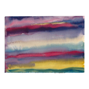 1960s Arthur Sembler Evening Sky Watercolor