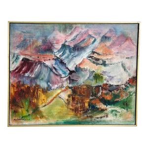 C. 1980s Neo-Impressionist Grand Canyon Painting by Anne Caputo Reppucci