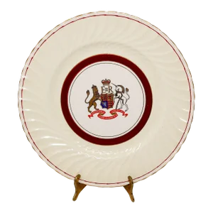 Coronation Plate Queen Elizabeth II June 2nd 1953 Burleigh Ware Burslem England
