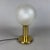 Brass Table Lamp with Sphere Glass from Targetti Sankey, 1960s For Sale - Image 4 of 13