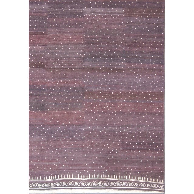 Tibetan Silk and Wool Modern Rug by Keivan Woven Arts, 8'10" X 12'1" For Sale - Image 4 of 13