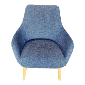 Vintage Mid-Century Modern Style Blue Side Chair