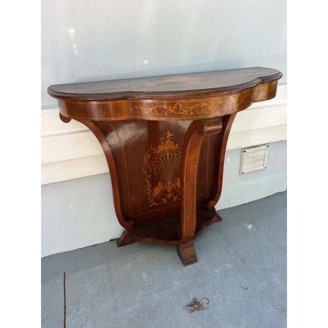 Art Deco Mid-Century Art Deco Italian Console Table in the Style of Gio Ponti, 1930s For Sale - Image 3 of 9