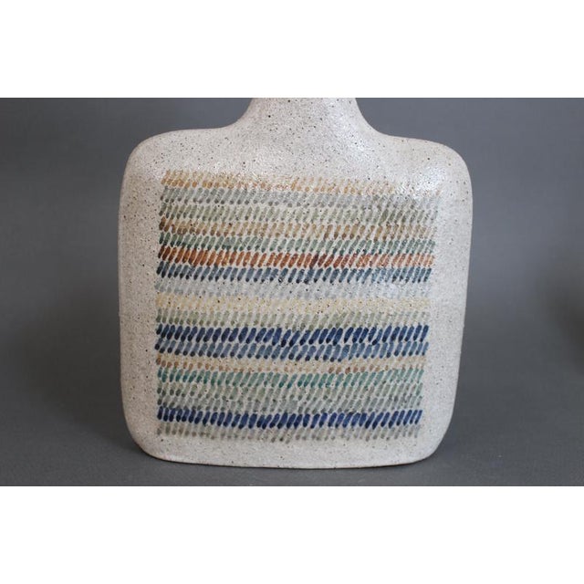 Vintage Italian Ceramic Decorative Bottle by Bruno Gambone, 1990s For Sale - Image 10 of 18