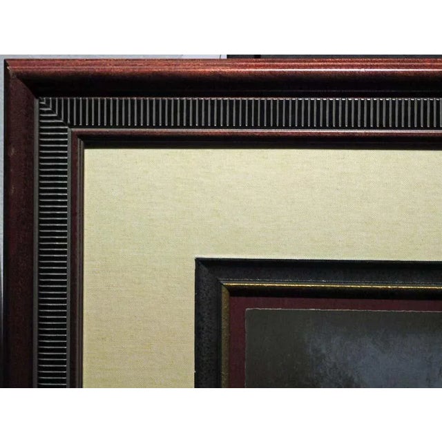 1980s Frank Howell "Moon Shadow" Hand Signed With Custom Frame For Sale - Image 4 of 5