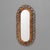 Wood Bamboo Oval Mirror, 1980 For Sale - Image 7 of 7