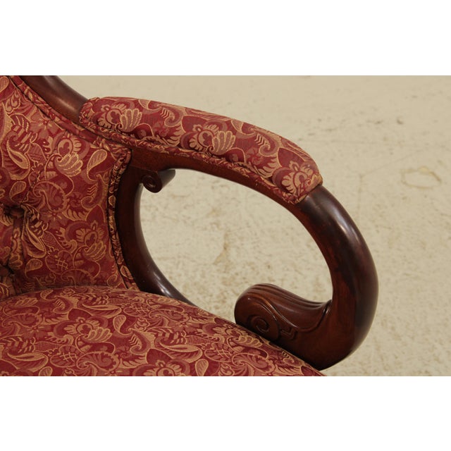 Hancock & Moore Regency Mahogany Upholstered Chair For Sale - Image 10 of 15