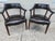 Wood 1960s Vintage Hickory Chair Company Leather Chair Set of 2 For Sale - Image 7 of 17