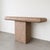 Vintage 1980s Postmodern Console Table | Bullnose Pedestal Table | Memphis Style Entryway Table For Sale - Image 12 of 12