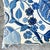 Vintage Costal Blue Floral Down Throw Pillow For Sale - Image 9 of 14