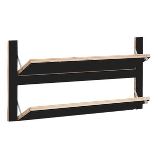 80×40-2 Fläpps Shoe Shelf in Black from Ambivalenz For Sale