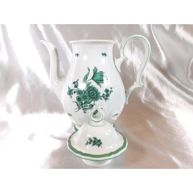 1950s Rosenthal Coffee Pot in Green Bloom For Sale - Image 4 of 6