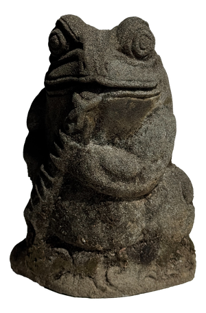 Small Balinese Limestone Frog Sculpture, 1980s