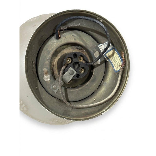 Traditional Vintage Progress Flush Mount Ceiling Light Frosted Glass Shade Brass For Sale - Image 3 of 5