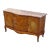 Late 20th Century Marble Top French Louis XV Style Bronze Mounted Marquetry Sideboard Buffet For Sale