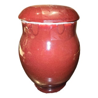 Chinese Sang De Boeuf (Oxblood) Glaze Jar For Sale