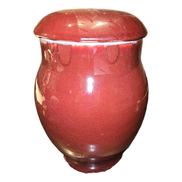 Chinese Sang De Boeuf (Oxblood) Glaze Jar For Sale