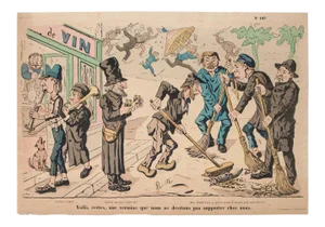 Unknown - The Street - Original Lithograph - 19th Century