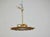 Metal Mid 20th Century French Gilt Metal Flush Mount Sunburst Light Fixture, Rewired For Sale - Image 7 of 8