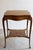 Victorian Antique Victorian Oak Side Parlor Table With Lovely Legs and Unique Shape For Sale - Image 3 of 9