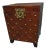Regency Style Diamond Patterned Lift Top Trunk For Sale