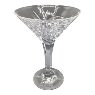 Dublin Cut Crystal Martini Glass by Godinger - 1 For Sale