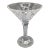 Dublin Cut Crystal Martini Glass by Godinger - 1 For Sale