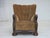 Danish Chair in Green Velour and Carved Oak, 1950s For Sale - Image 9 of 18