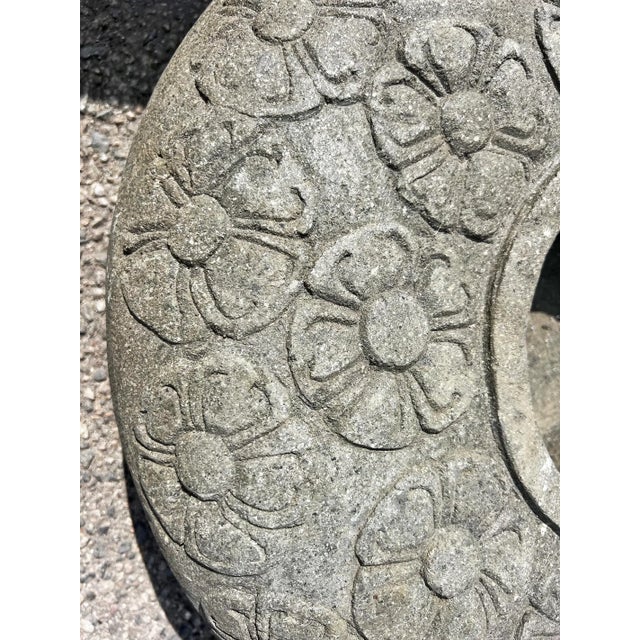 Stone Vintage Java Stone Flower Pot For Sale - Image 7 of 7