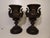 19th Century French Bronze & Cast Iron Medici Vases on Marble Bases, 1980s, Set of 2 For Sale - Image 3 of 16