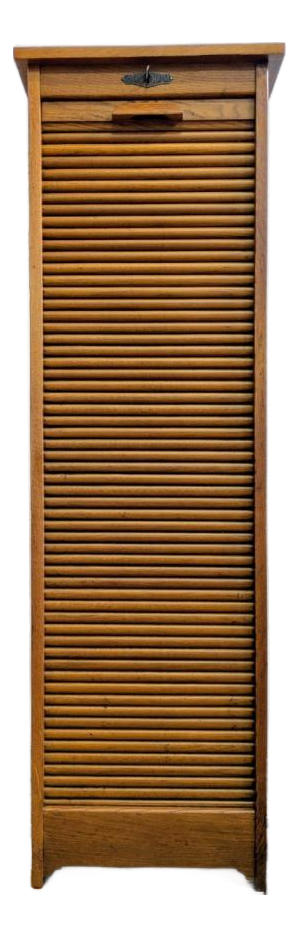 Vintage French Single Roller Door Filing Cabinet from Graam, 1940s